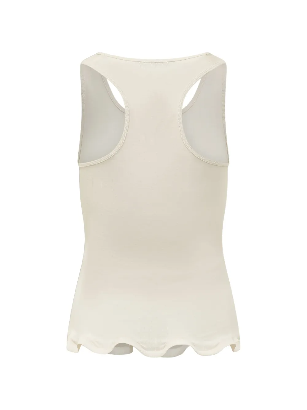 STELLA MC CARTNEY FRILLED HEM RIB TANK
