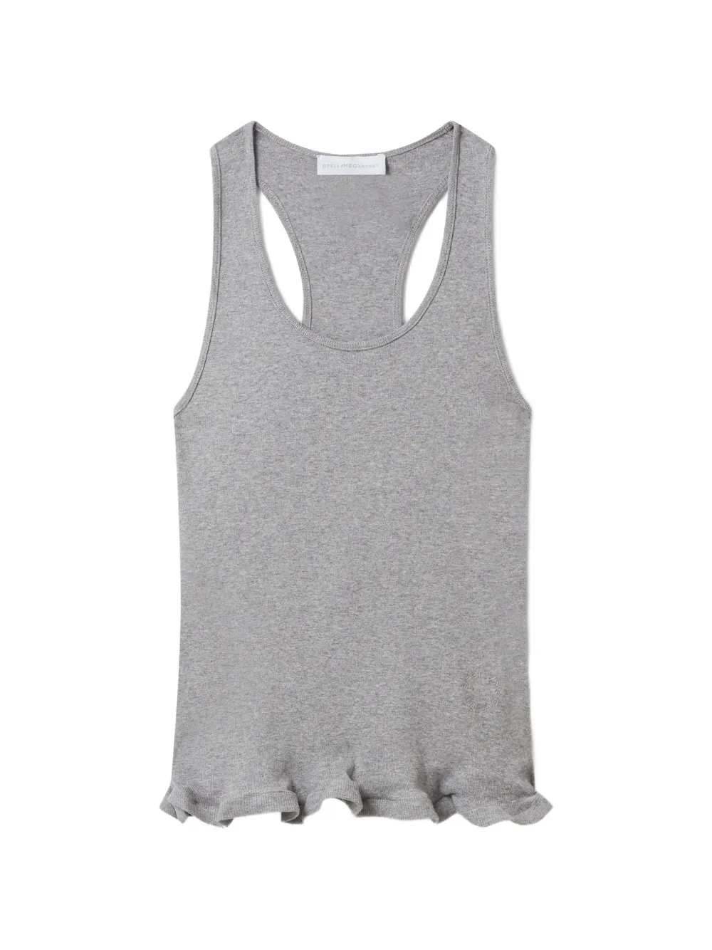 STELLA MC CARTNEY FRILLED HEM RIB TANK
