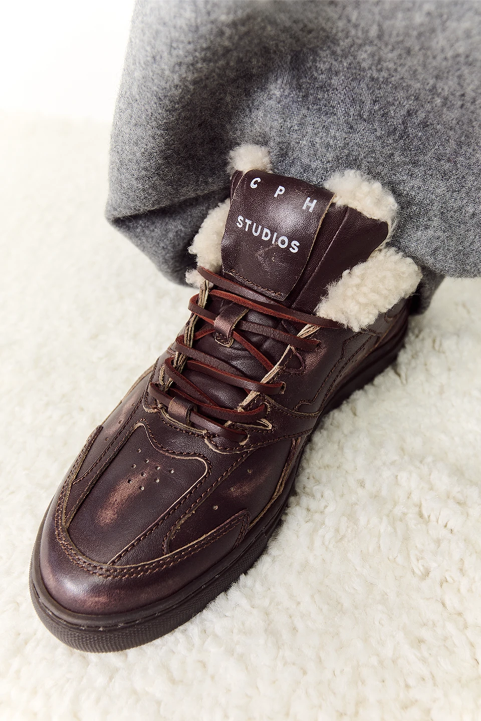 COPENHAGEN STUDIOS VINTAGE LEATHER TEDDY