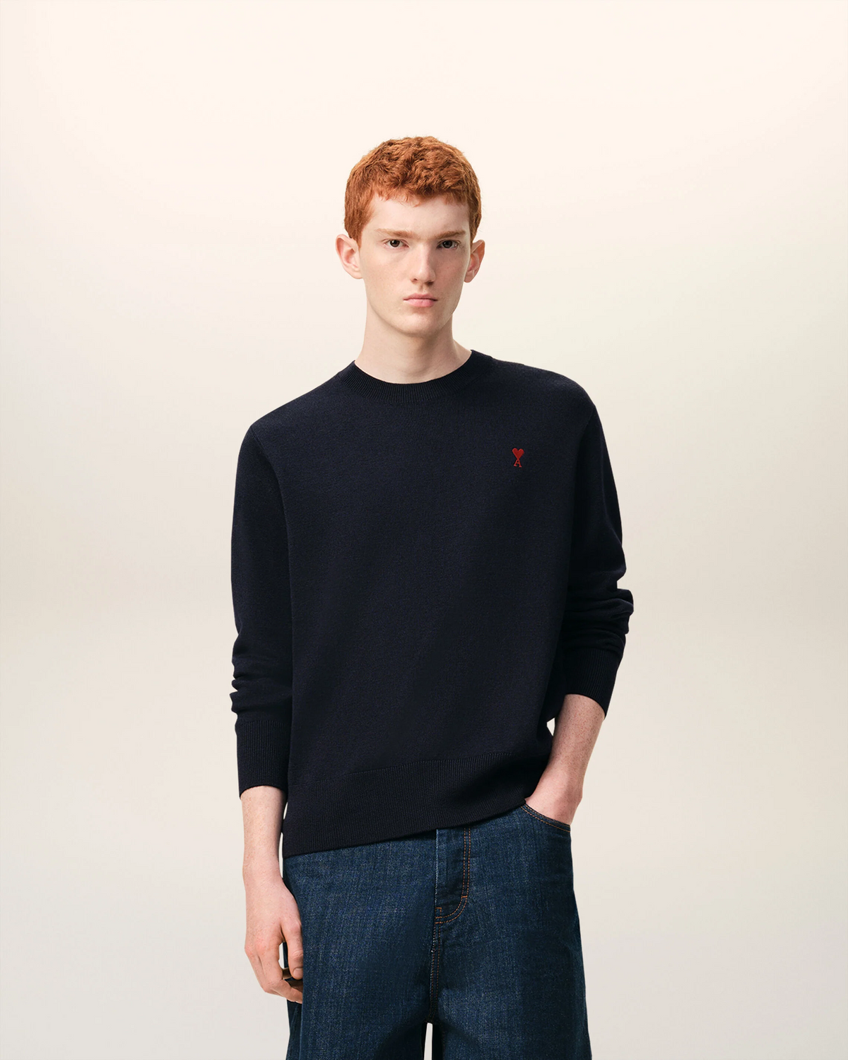 AMI PARIS AMI DE COEUR CREWNECK