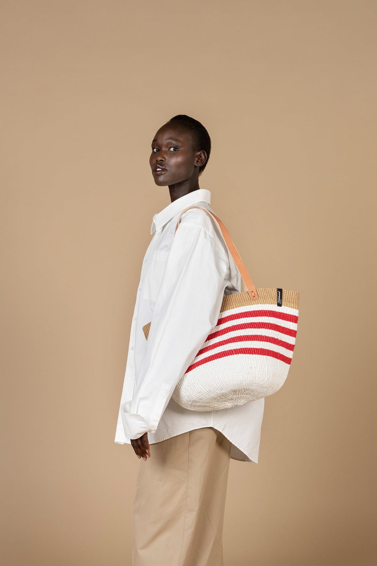 MIFUKO KIONDO SHOPPER STRIPE