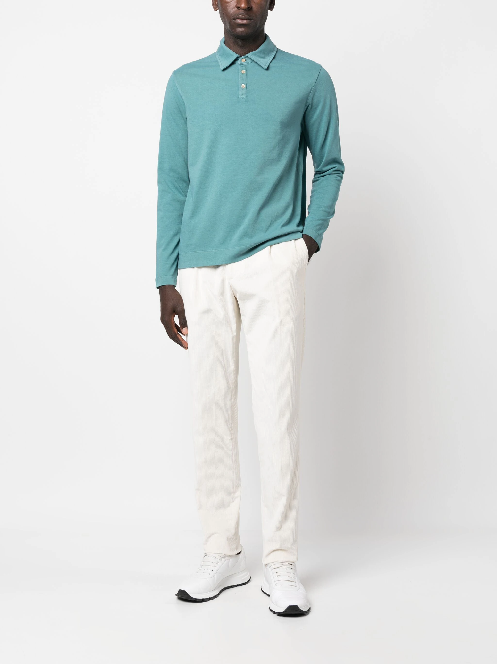 MASSIMO ALBA LONG SLEEVE POLO