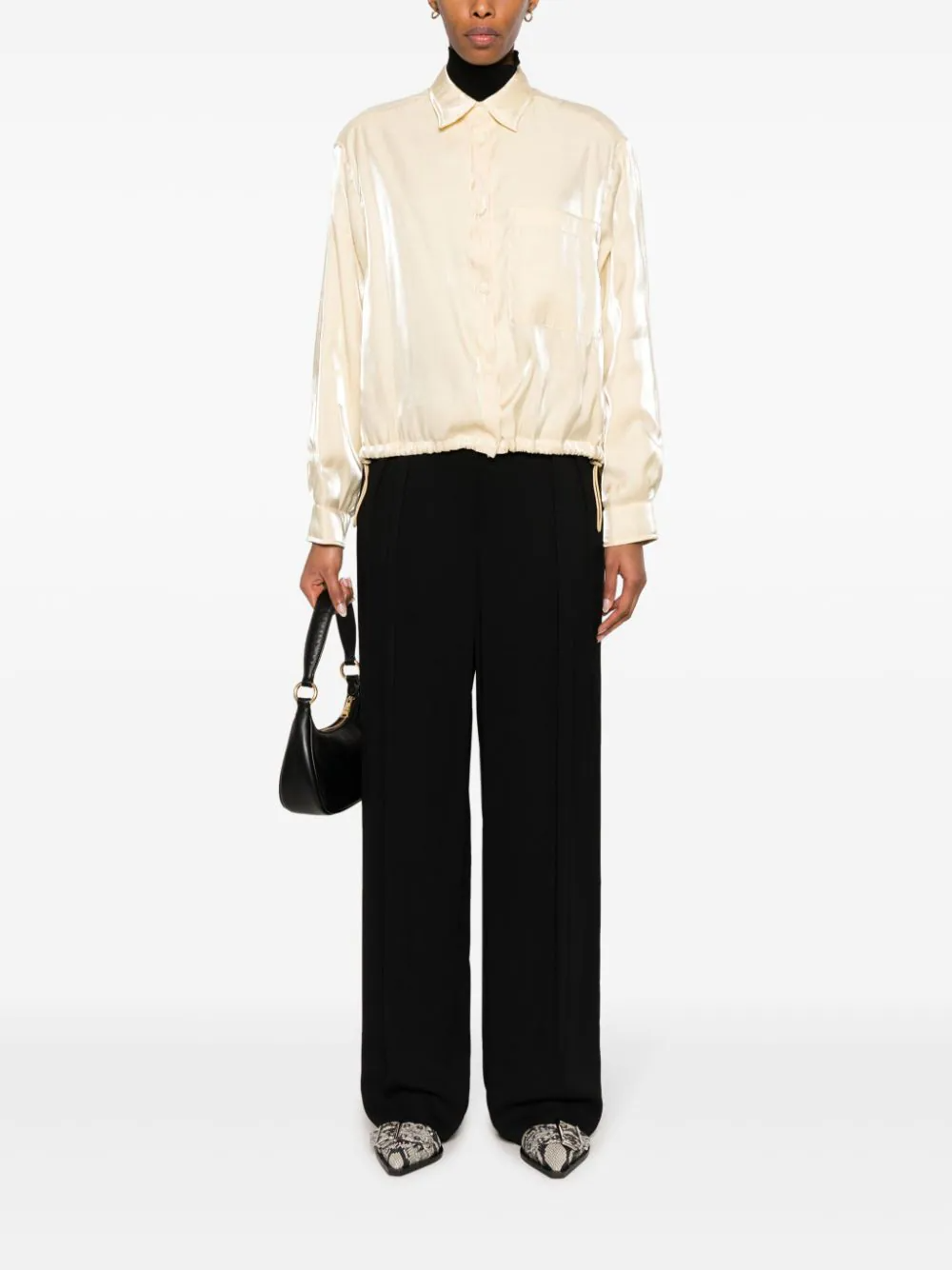 FORTE FORTE SHINING NYLON SHIRT