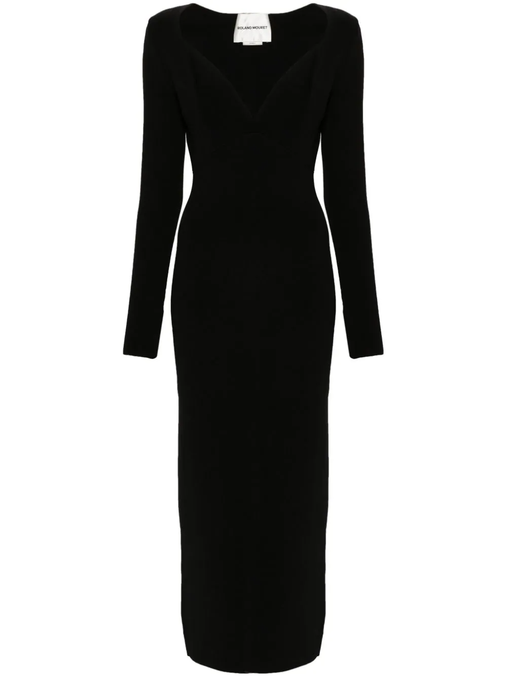 ROLAND MOURET KNIT MIDI DRESS