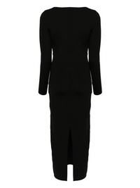 ROLAND MOURET KNIT MIDI DRESS