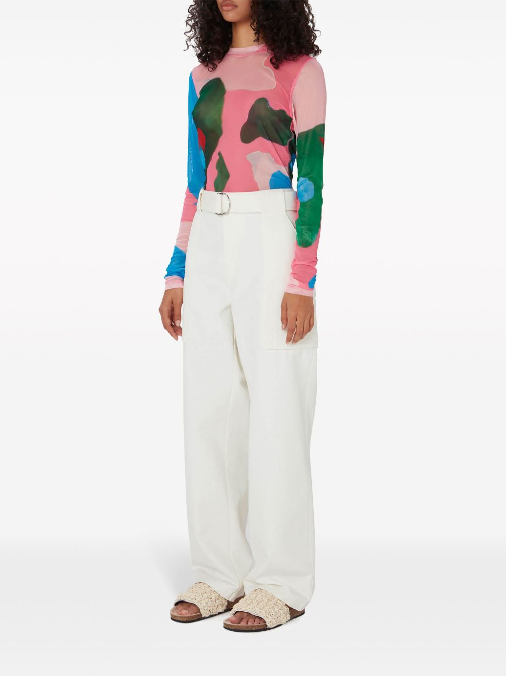 JW ANDERSON WIDE LEG CARGO TROUSERS